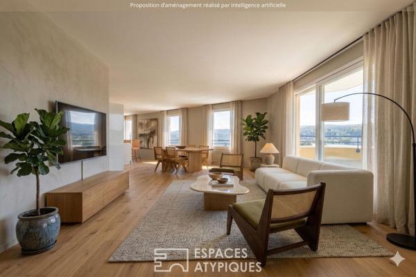 Attique avec sa vue imprenable