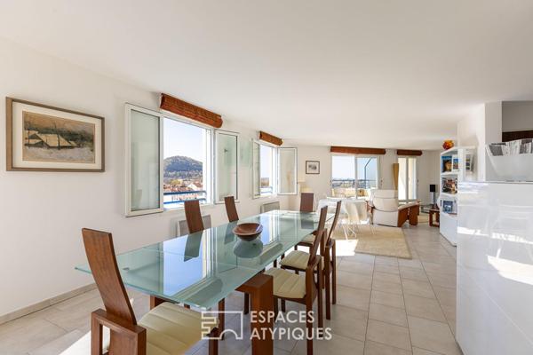 Attique avec sa vue imprenable