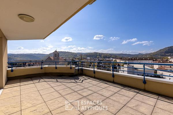 Attique avec sa vue imprenable