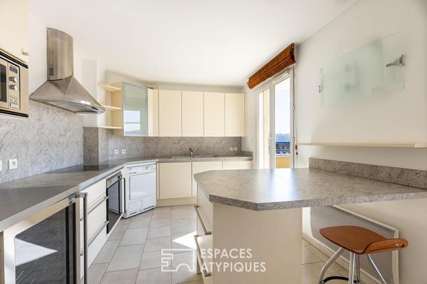 Attique avec sa vue imprenable