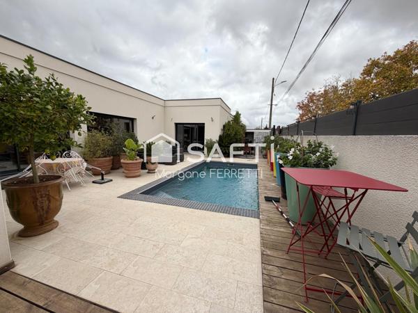 MAISON PLAIN PIED -  157M2 - GARAGE - PISCINE - TERRAIN 653M2