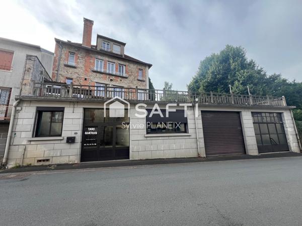 À découvrir cet Immeuble avec local commercial en rdc et 2 appartements sur 3 étages.