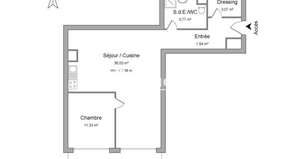 À vendre Appartement 2 pièces 63.84 m² - Avignon 84140