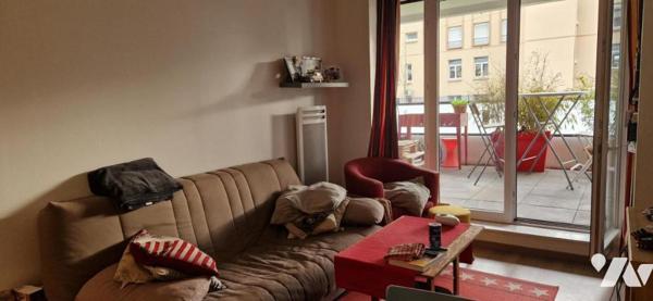 Saint Malo - Clos Cadot - Appartement T2 (44m²) loué - Terrasse (15.5m²) Sud-Ouest - RDC - Parking