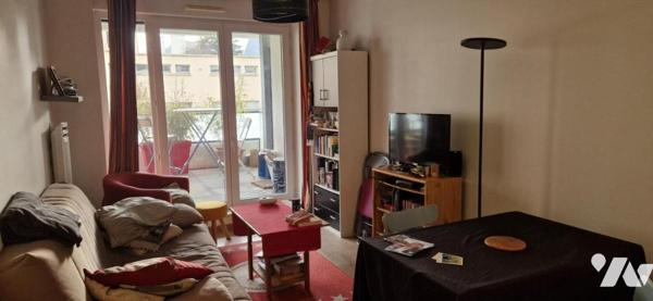Saint Malo - Clos Cadot - Appartement T2 (44m²) loué - Terrasse (15.5m²) Sud-Ouest - RDC - Parking