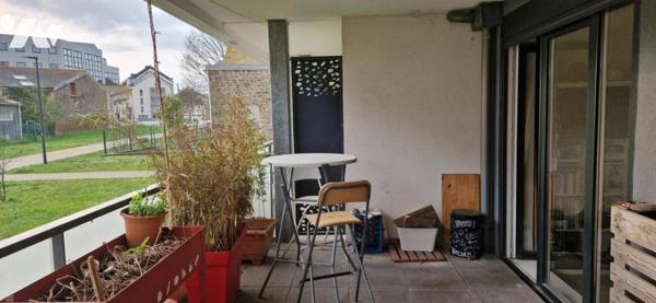Saint Malo - Clos Cadot - Appartement T2 (44m²) loué - Terrasse (15.5m²) Sud-Ouest - RDC - Parking