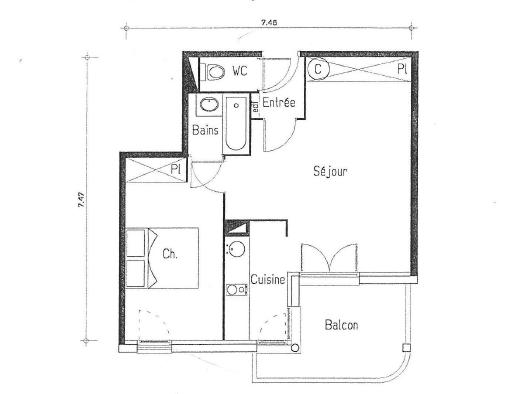 ROUTE DE SEYSSES/CHAPITRE T2 44 M² BALCON PARKING Détails des diagnostics énergétiques