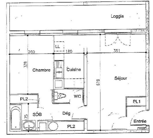 Appartement à louer 2 pièces 50m²