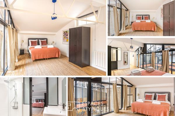 Ancien studio de danse transformé en loft mixte d’architecte – Grandes Carrières