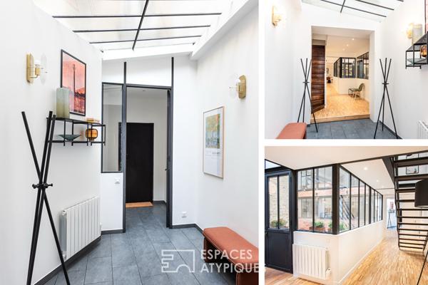 Ancien studio de danse transformé en loft mixte d’architecte – Grandes Carrières