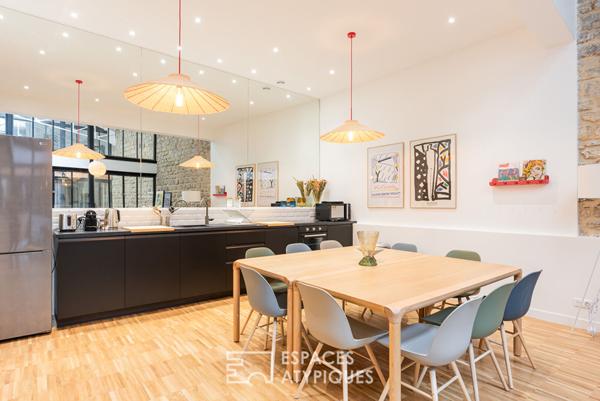 Ancien studio de danse transformé en loft mixte d’architecte – Grandes Carrières