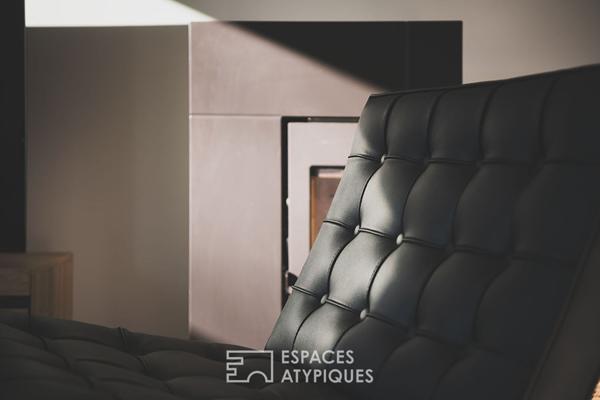 Maison contemporaine bioclimatique avec vue, proche Sarlat.