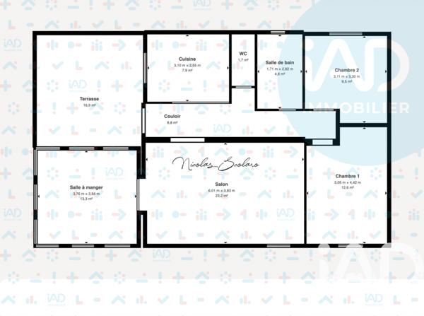 Appartement à vendre 3 pièces 83 m² L'Isle-sur-la-Sorgue