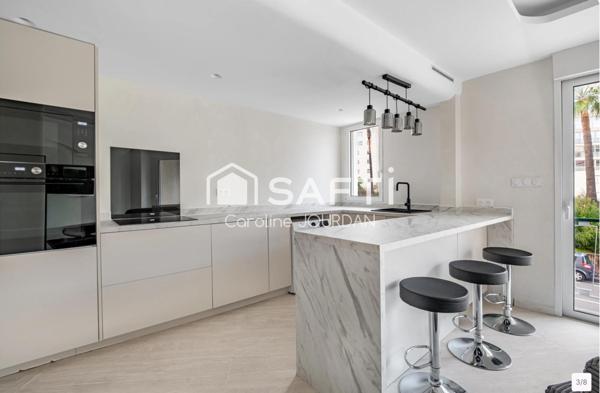 Appartement 2 pièces 47m2 avec balcon - refait à neuf - proche Croisette / Général Vautrin