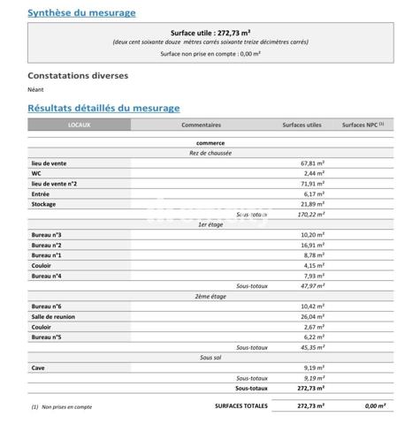 Local Commercial
         10 pièces
        - 273 m² Exclusivité 249 900 € *