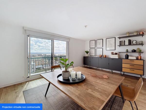 Appartement T4, dernier étage avec ascenseur, balcon et vue rade - Brest - Pilier Rouge