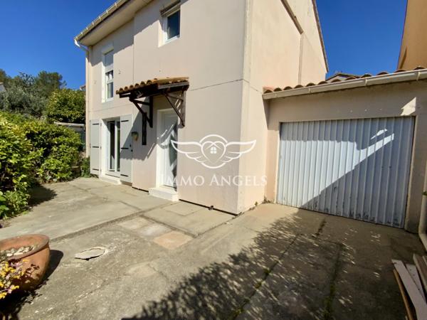 Maison 3 chambres, garage, terrasses, jardin