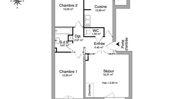 Location Appartement 3 pièces 64.92 m² - Avignon 84000