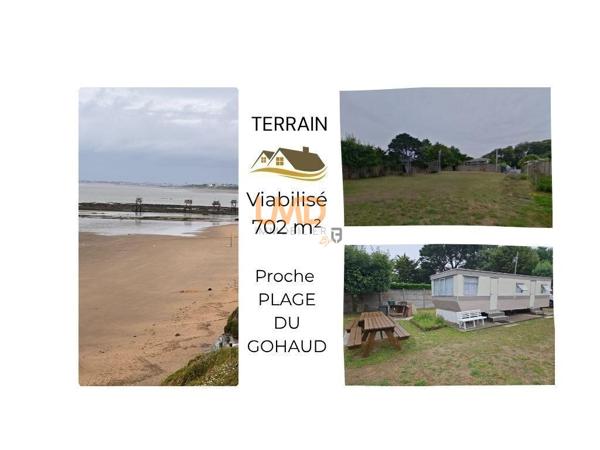 Terrain Viabilisé Tharon Plage 702m²