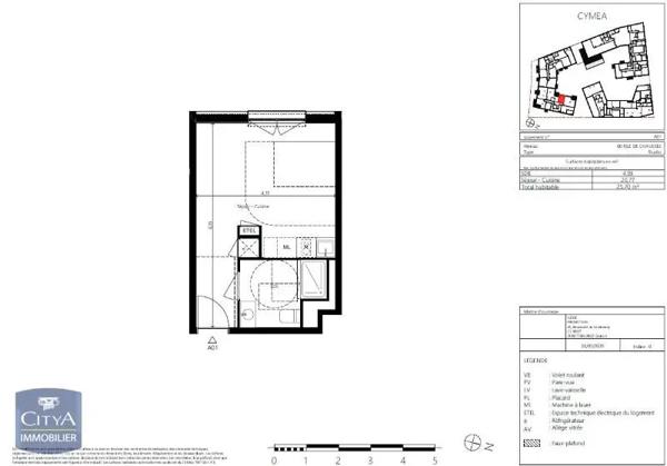 Appartement à louer 1 pièce 25.7m² Toulouse (31500)