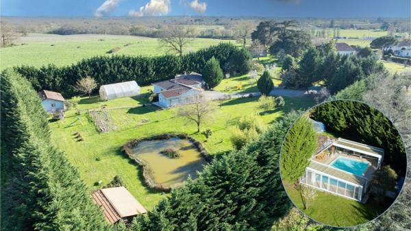 Domaine Plain-Pieds Avec Villa - 2 Studios - 2 Garage et Mare