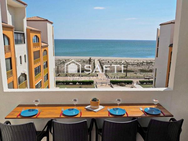 BARCARES, face Mer, Superbe T3 de 37m² avec loggia