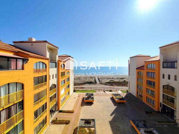 BARCARES, face Mer, Superbe T3 de 37m² avec loggia