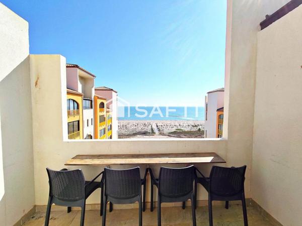 BARCARES, face Mer, Superbe T3 de 37m² avec loggia
