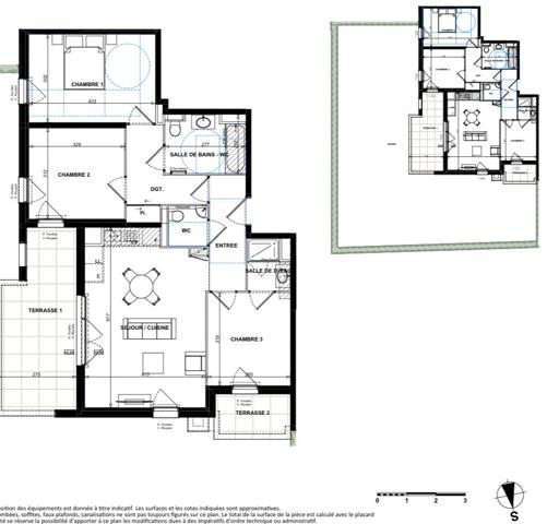 Achat appartement près de ANTIBES - 4 pièce(s) - 76 m² - 540 000 €