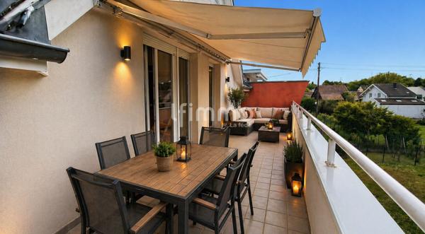 Attique d’exception avec terrasse panoramique au cœur de Rixheim