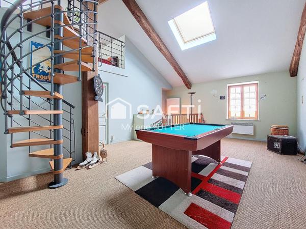 Maison au calme 197m², 5 chambres, jardin, garage