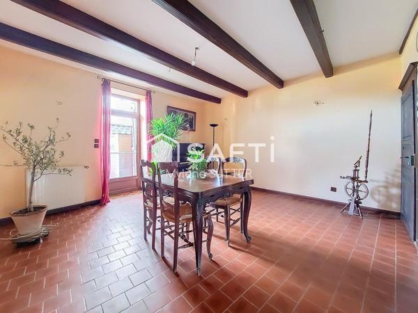 Maison au calme 197m², 5 chambres, jardin, garage