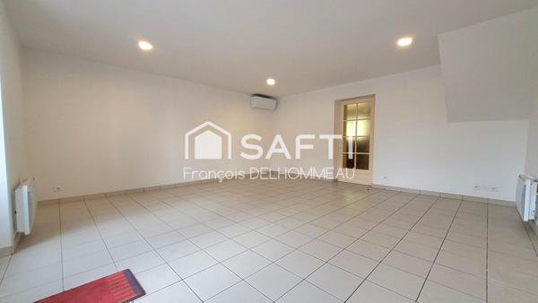 Maison de bourg 78m2, garage, préau et jardin