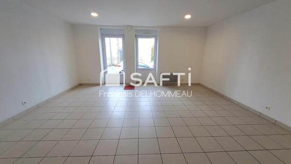 Maison de bourg 78m2, garage, préau et jardin