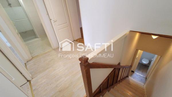 Maison de bourg 78m2, garage, préau et jardin