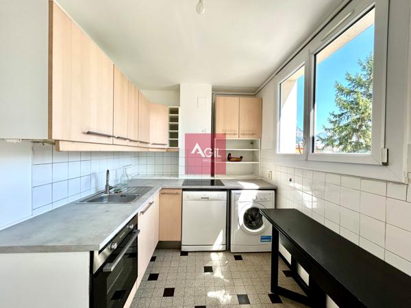 GRENOBLE - CHEMIN VILLEBOIS : APPARTEMENT T4 EN DERNIER ETAGE