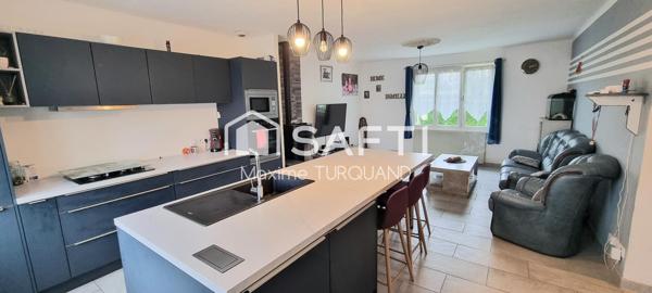 Pavillon sur sous-sol 106m², 5 chambres, 1000m² de terrain.