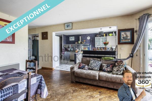 Pièce de vie + cuisine = 62m²