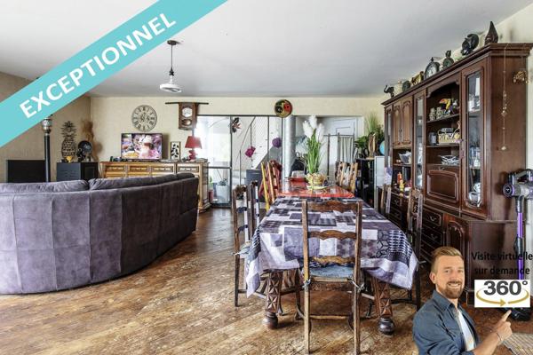 Pièce de vie + cuisine = 62m²