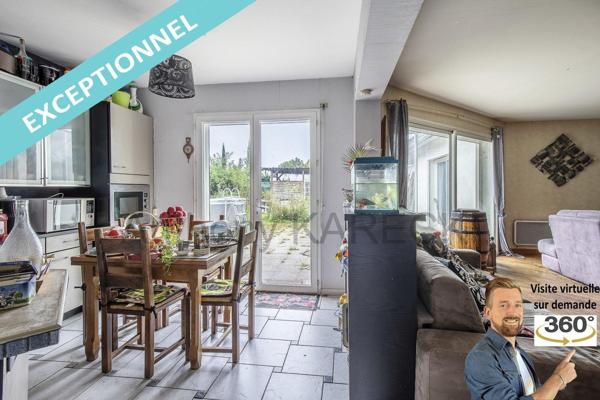 Pièce de vie + cuisine = 62m²