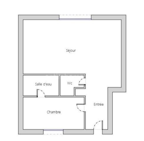 Appartement à vendre 2 pièces avec JARDIN, LE PLESSIS BOUCHARD (95) sans charges, place de parking, gare RER C/ligne H