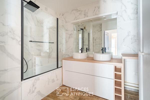 Appartement rénové avec terrasse et vue