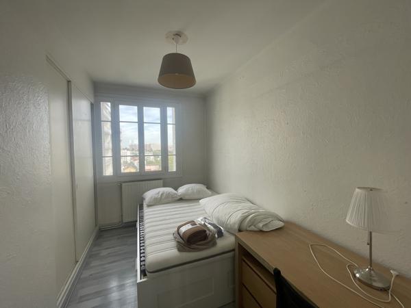 LOCATION 69008 LYON - CHAMBRE A LOUER DANS T4 MEUBLÉ DANS RESIDENCE SÉCURISÉ - PROCHE METRO D ET TRAMWAY T6