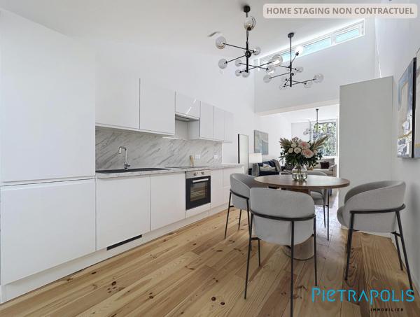 BEL APPARTEMENT T3 AVEC DE BEAUX VOLUMES DANS UNE COPROPRIETE AVEC ASCENSEUR