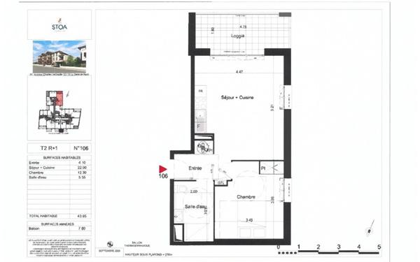 Appartement à vendre    2 pièces • 44 m2 La Teste-de-Buch