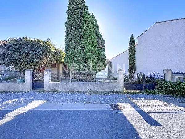 Charmante maison plain-pied avec garage et grand jardin, 4 pièces, 77,45 m², Bages (Aude)4 pièces de 77.45 m2 avec garage et jardin à Bages