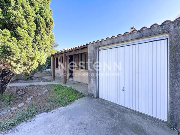 Charmante maison plain-pied avec garage et grand jardin, 4 pièces, 77,45 m², Bages (Aude)4 pièces de 77.45 m2 avec garage et jardin à Bages