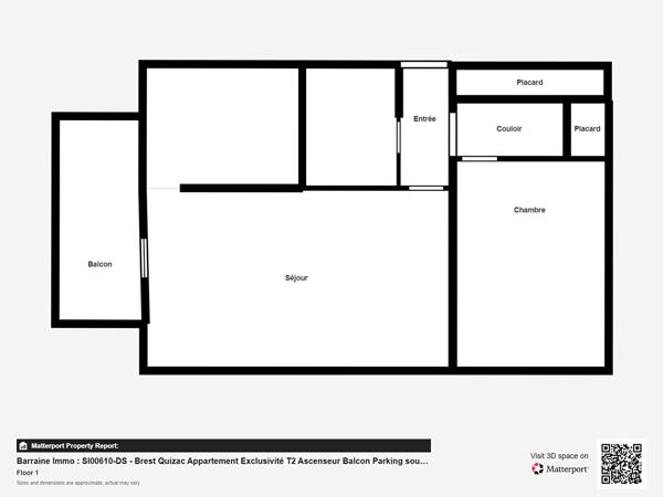 Vente appartement à Brest, 2 pièces 45.6m²