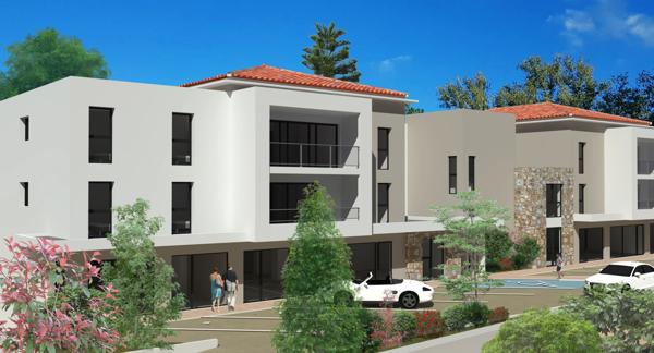 Dpt Corse (20), à vendre Sainte Lucie de PORTO VECCHIO appartement T2 de 42,96 m² - terrasse de13,38