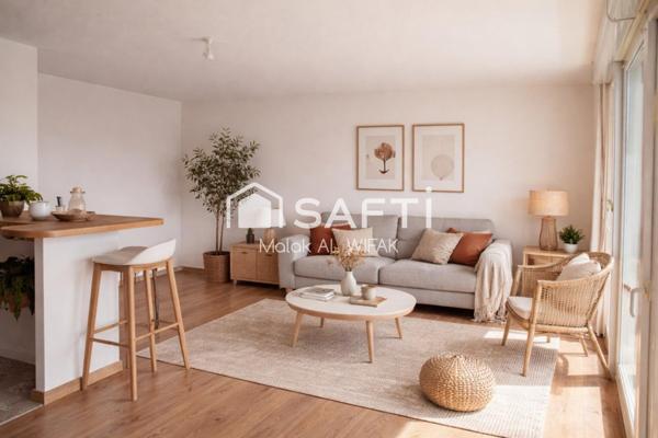 T2 49 m² terrasse et parking – métro Borderouge